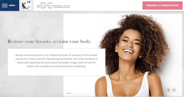 DAVINCI PLASTIC SURGERY ANNOUNCES NEW BREAST RECONSTRUCTION DC WEBSITE