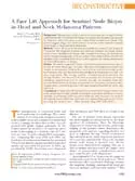 Article: A Face Lift Approach for Sentinel Node Biopsy in Head and Neck Melanoma Patients