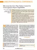 Article: Microvascular Free Flap Failure Caused by Unrecognized Hypercoagulability
