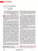 Article: Lost in Translation