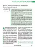 Article: Barbed Suture Tenorrhaphy: An Ex Vivo Biomechanical Analysis