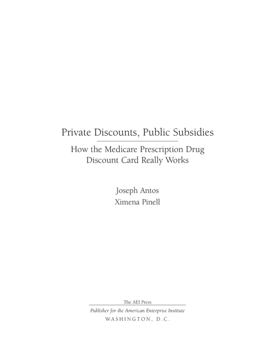Article: Private Discounts, Public Subsidies